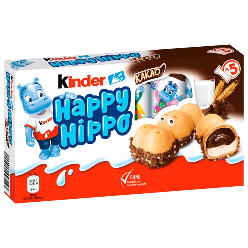 kinder Happy Hippo Kakao 5x20,7g